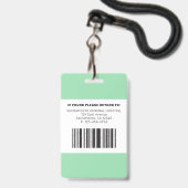 Modern RN Nurse Badge (Achterkant met koord)