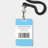 Modern RN Nurse Badge (Achterkant met koord)