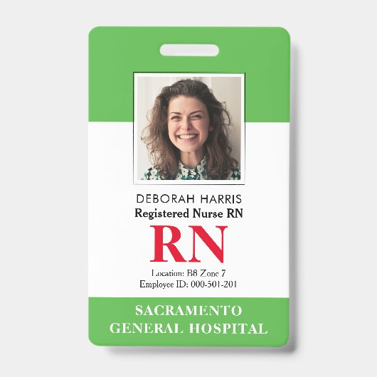 Modern RN Nurse Badge (Voorkant)