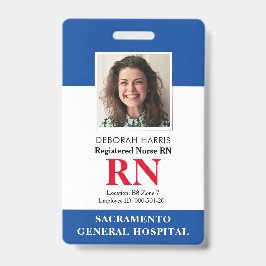 Modern RN Nurse Badge