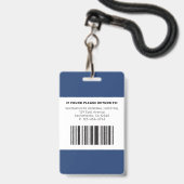 Modern RN Nurse Badge (Achterkant met koord)