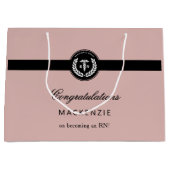 Modern RN Nursing School Afstuderen Custom Groot Cadeauzakje (Voorkant)