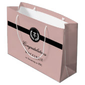 Modern RN Nursing School Afstuderen Custom Groot Cadeauzakje (Achterkant Gekanteld)