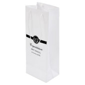 Modern RN Nursing School Afstuderen Custom Wijn Cadeautas (Achterkant Gekanteld)
