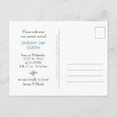 Modern Rock New Baby Boy Foto Briefkaart (Achterkant)