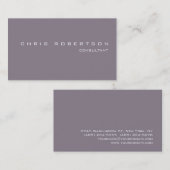 Modern Rocket Metallic Gray Charming Visitekaartje (Voorkant / Achterkant)