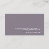 Modern Rocket Metallic Gray Charming Visitekaartje (Achterkant)