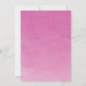 Modern Rocking Horse Meisjes Baby shower Invitatio Kaart (Achterkant)