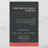 MODERN RODE ZWARTE FOTO-TEMPLATE KLASSEN WERKSHOP FLYER (Voorkant)