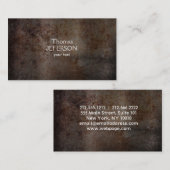 Modern roestmetalen textuur Visitekaartje (Voorkant / Achterkant)