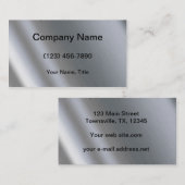 Modern roestvrij staal visitekaartje (Voorkant / Achterkant)