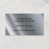 Modern roestvrij staal visitekaartje (Achterkant)