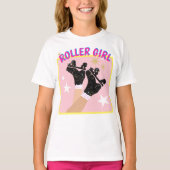Modern Roller Girl Skater Derby Skating Gift T-shirt (Voorkant)