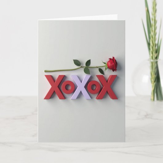 Modern Romance Xoxo Card Kaart (Voorkant)