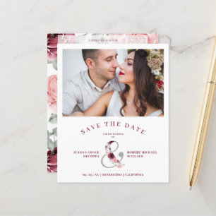 Modern Romantic Classic Floral Pink Shades Foto