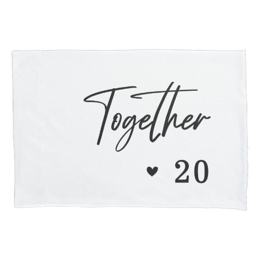 Modern Romantic Couple Wedding Jubileum Bedroom Kussensloop (Voorkant-Links)