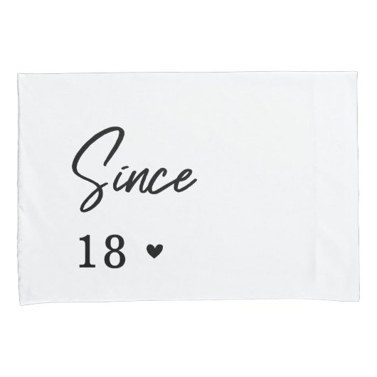 Modern Romantic Couple Wedding Jubileum Bedroom Kussensloop (Voorkant-Rechts)