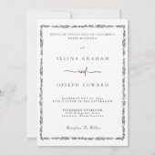  Modern Romantic Minimalist Full Photo Wedding  Kaart (Achterkant)