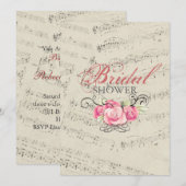 Modern Romantic Muzieknoten vrijgezellenfeest Kaart (Voorkant / Achterkant)