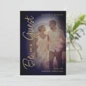 Modern Romantic Overlay Transparency Fancy Script Save The Date (Staand voorkant)