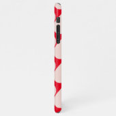 Modern Romantic Red & Roze Hearts Patroon iPhone Hoesje (Linkerkant)