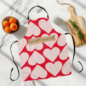 Modern Romantic Red & Roze Hearts Patroon Schort