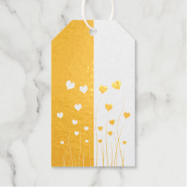 Modern Romantic Red White Love Hearts Cadeaulabels