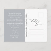 Modern Romantic, vrolijk Briefkaart kerstfamilie (Achterkant)