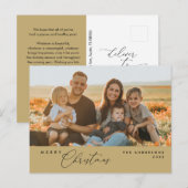 Modern Romantic, vrolijk Briefkaart kerstfamilie (Voorkant / Achterkant)