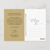 Modern Romantic, vrolijk Briefkaart kerstfamilie (Achterkant)