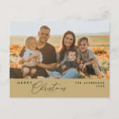 Modern Romantic, vrolijk Briefkaart kerstfamilie (Voorkant)