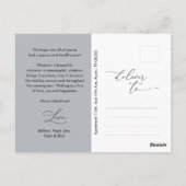 Modern Romantic, vrolijk Briefkaart kerstfamilie (Achterkant)