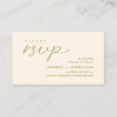 Modern Romantic Wedding Invites RSVP Reminder Card Informatiekaartje (Voorkant)