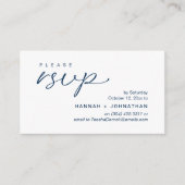 Modern Romantic Wedding Invites RSVP Reminder Card Informatiekaartje (Voorkant)