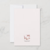 Modern Romantic Wedding RVSP-uitbreidingskaart RSVP Kaartje (Achterkant)