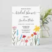 Modern Romantic Wildflower Boho Spring Kaart (Staand voorkant)