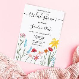 Modern Romantic Wildflower Boho Spring Kaart