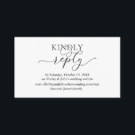 Modern Romantic, zwart script, online website RSVP Informatiekaartje<br><div class="desc">Dit is de Moderne Mooie Romantische,  RSVP-kaart,  in eenvoudig Zwart script,  voor je trouwuitnodiging,  of de feestkaart voor feestvieren. U kunt de doopvontkleuren veranderen,  en uw trouwwebsitedetails toevoegen door Zazzle tekst het uitgeven hulpmiddel te gebruiken. #TeeshaDerrick</div>
