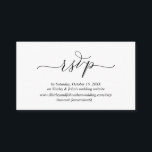 Modern Romantic, zwart script, online website RSVP Informatiekaartje<br><div class="desc">Dit is de Moderne Mooie Romantische,  RSVP-kaart,  in eenvoudig Zwart script,  voor je trouwuitnodiging,  of de feestkaart voor feestvieren. U kunt de doopvontkleuren veranderen,  en uw trouwwebsitedetails toevoegen door Zazzle tekst het uitgeven hulpmiddel te gebruiken. #TeeshaDerrick</div>