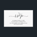 Modern Romantic, zwart script, online website RSVP Informatiekaartje<br><div class="desc">Dit is de Moderne Mooie Romantische,  RSVP-kaart,  in eenvoudig Zwart script,  voor je trouwuitnodiging,  of de feestkaart voor feestvieren. U kunt de doopvontkleuren veranderen,  en uw trouwwebsitedetails toevoegen door Zazzle tekst het uitgeven hulpmiddel te gebruiken. #TeeshaDerrick</div>