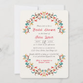 Modern Romantisch Elegant FloralWreath Vrijgezelle Kaart (Voorkant)