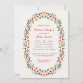 Modern Romantisch Elegant FloralWreath Vrijgezelle Kaart (Voorkant)