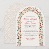 Modern Romantisch Elegant FloralWreath Vrijgezelle Kaart (Voorkant / Achterkant)