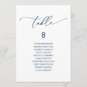 Modern Romantisch Gasten Zittafel Kaart (Voorkant)