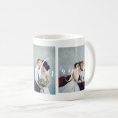 Modern romantisch | Liefde altijd script drie foto Koffiemok (Voorkant rechts)