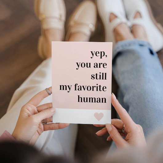 Modern romantisch mooi citaat feestdagenkaart