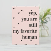 Modern romantisch mooi citaat feestdagenkaart (Staand voorkant)