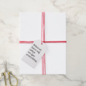 Modern romantisch paar citaat mooi cadeau cadeaulabel (Met Touw)