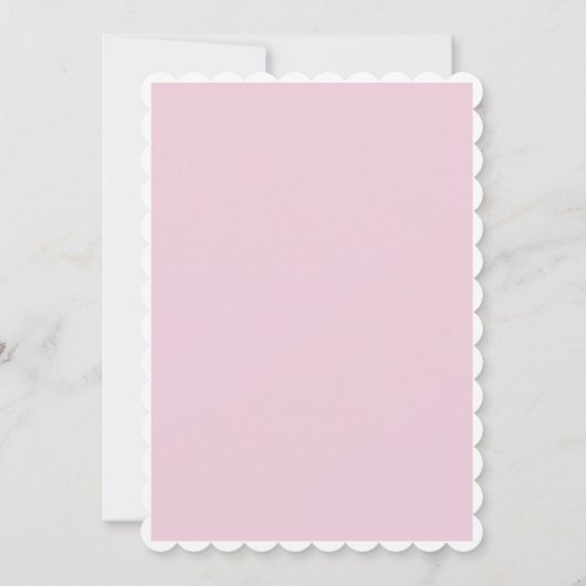 Modern Romantisch Roze & Wit Bruids Brunch Kaart (Achterkant)