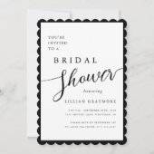 Modern romantisch script geschulpte Vrijgezellenfe Kaart (Voorkant)